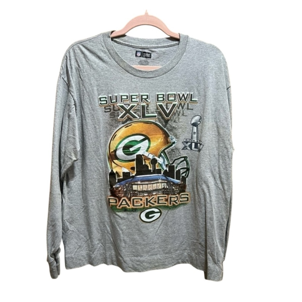 Vintage Men’s L NFL Green Bay Packers SUPER BOWL Champions Long Sleeve T-Shirt